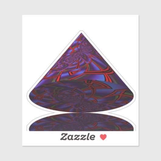 Sticker Cône géométrique (Feuille)