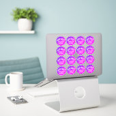 Sticker Confetti à l'intérieur mignon Avertissement Pack E (Ordinateur portable sur le bureau)