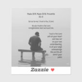 Sticker Confiance Dans Le Seigneur Ravissant L'Application (Feuille)