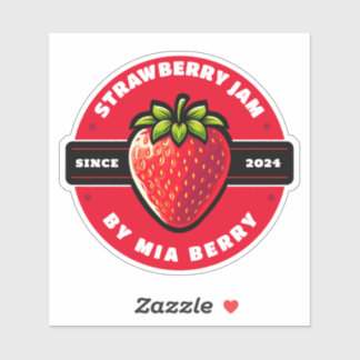 Sticker Confiture de fraises