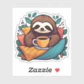 Sticker Confort de la fentes avec café imperméable (Feuille)