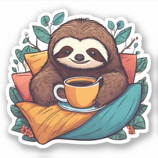 Sticker Confort de la fentes avec café imperméable (Devant)