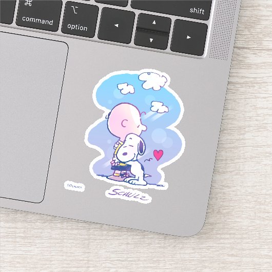 Sticker Confort et sécurité | Charlie & Snoopy Hug (Détail)