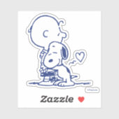 Sticker Confort et sécurité | Charlie & Snoopy Hug (Feuille)