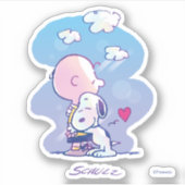 Sticker Confort et sécurité | Charlie & Snoopy Hug (Devant)