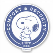 Sticker Confort et sécurité | Snoopy & Woodstock Hug (Devant)