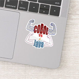 Sticker Confrontation entre les langages de programmation