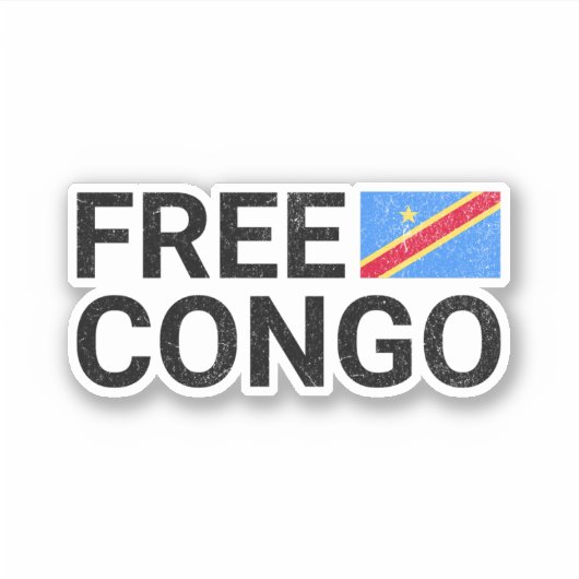 Sticker Congo libre (Devant)