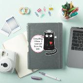 Sticker Connaissance du chat mignon Contour (Couverture iPad)
