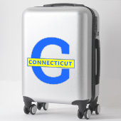 STICKER CONNECTICUT (Sur valise)