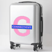 STICKER CONNECTICUT (Sur valise)
