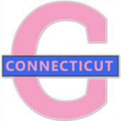 STICKER CONNECTICUT (Devant)