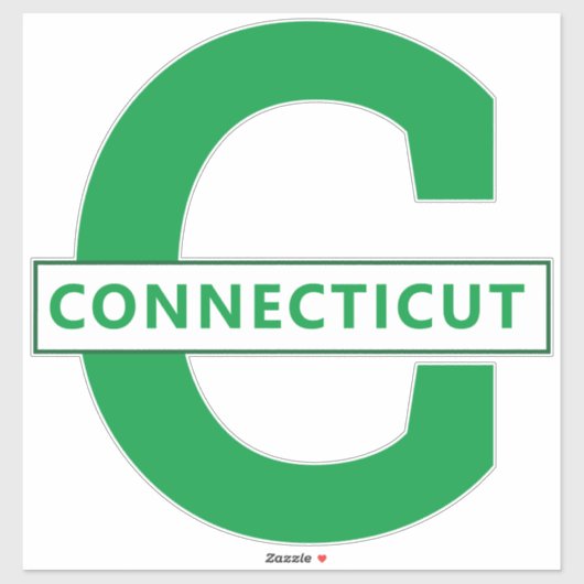 STICKER CONNECTICUT (Feuille)