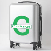 STICKER CONNECTICUT (Sur valise)