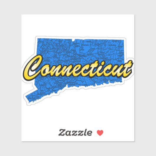 Sticker Connecticut (Feuille)
