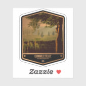 Sticker Connecticut (Feuille)