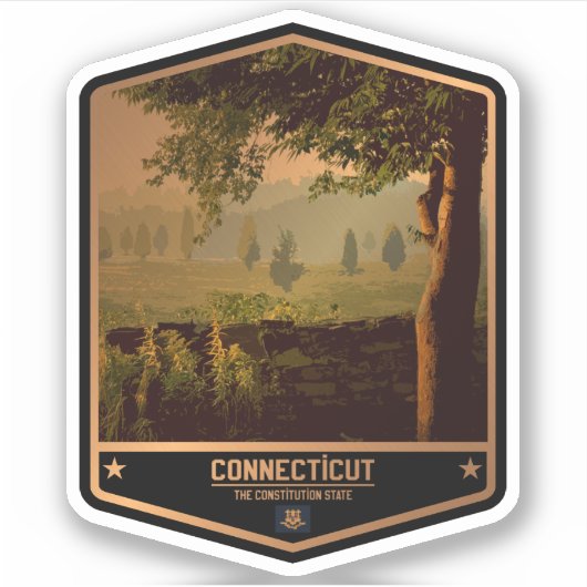 Sticker Connecticut (Devant)