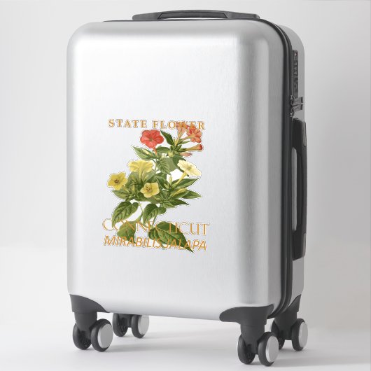 Sticker Connecticut Territory Flower Mirabilis jalapa (Sur valise)