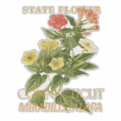 Sticker Connecticut Territory Flower Mirabilis jalapa (Devant)
