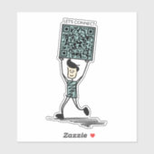 Sticker Connectons QR Code Vinyl (Feuille)