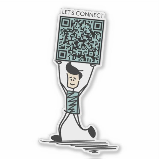 Sticker Connectons QR Code Vinyl (Devant)