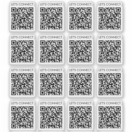 Sticker Connectons QR Code Vinyl (Devant)