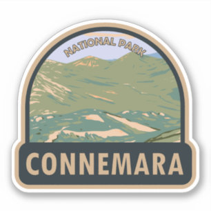 Sticker Connemara National Park Irlande Douze Bens Travel