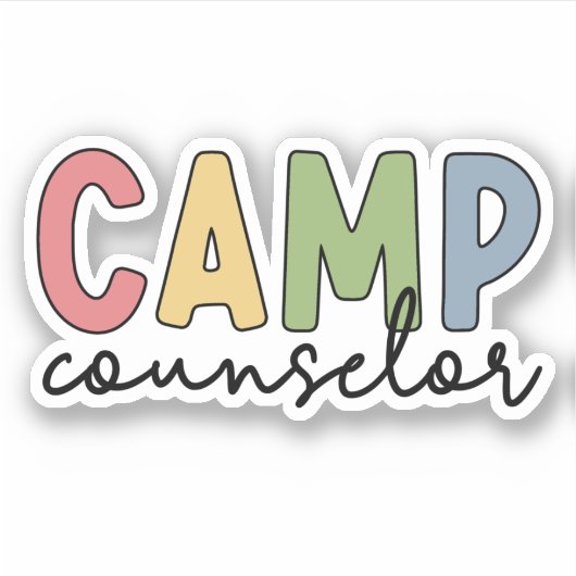 Sticker Conseiller de camp coloré (Devant)