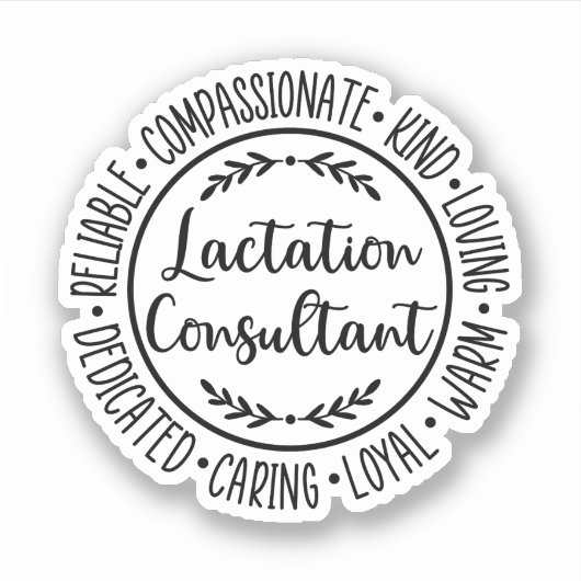 Sticker Conseiller en lactation Conseiller en allaitement (Devant)