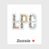 Sticker Conseiller professionnel autorisé, étudiant diplôm (Feuille)