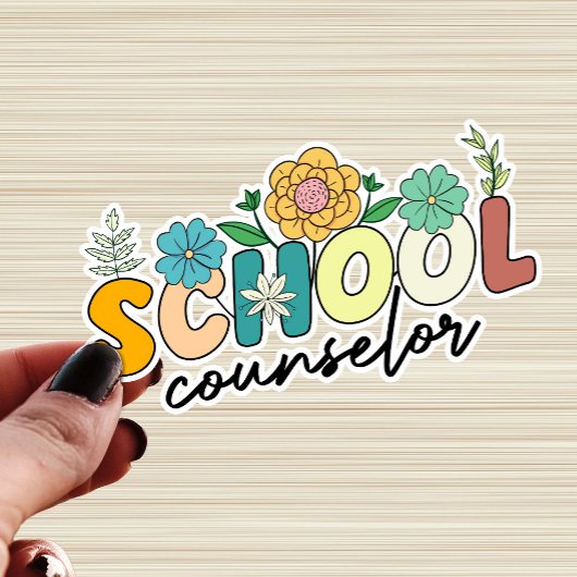 Sticker Conseiller scolaire Fleur sauvage enseignant Migno