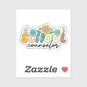 Sticker Conseiller scolaire Fleur sauvage enseignant Migno (Feuille)