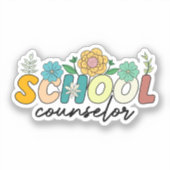 Sticker Conseiller scolaire Fleur sauvage enseignant Migno (Recto)