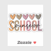 Sticker Conseiller Scolaire Retour À L'École Conseiller En (Feuille)