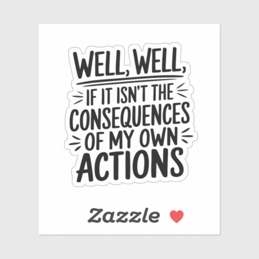 Sticker Conséquences de mes actions (Feuille)