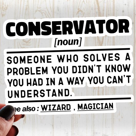 Sticker Conservateur Noun Professional Museum Worker Funny