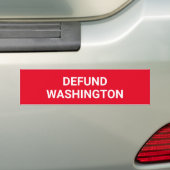 Sticker conservateur pour pare-chocs "Defund Washi (En voiture)
