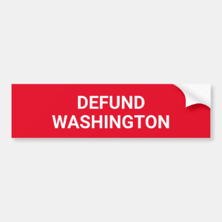 Sticker conservateur pour pare-chocs "Defund Washi