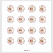 Sticker Conserve De Fraise Maison 2 En 16Feuille (Feuille)