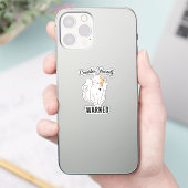 Sticker Considérez-vous averti chat mal (Téléphone)