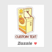 Sticker Console des jeux d'arcade (Feuille)