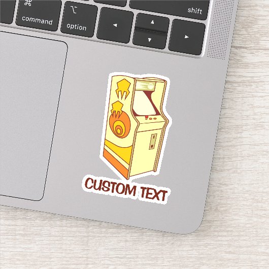 Sticker Console des jeux d'arcade (Détail)