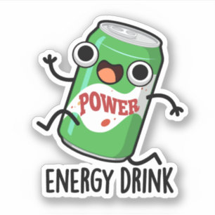 Sticker Consommation d'énergie amusant Énergétique Drink P