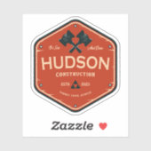 Sticker Construction Hudson (Feuille)