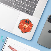 Sticker Construction Hudson (Ordinateur portable avec iPhone)