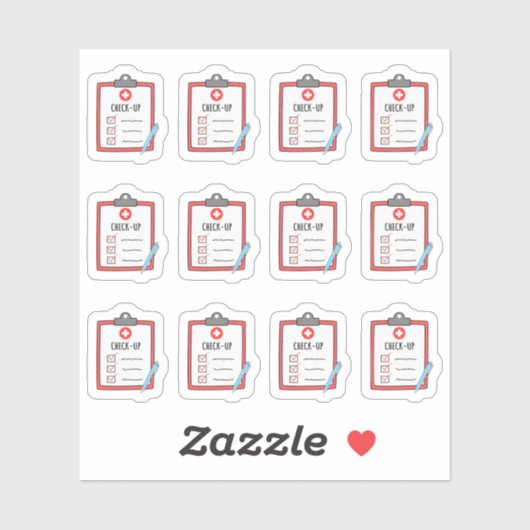 Sticker Consultez le médecin Visitez le planificateur de r (Feuille)