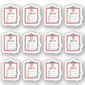 Sticker Consultez le médecin Visitez le planificateur de r (Devant)