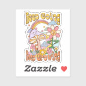 Sticker Continuer, continuer à croître - Champignons et fl (Feuille)