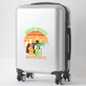 STICKER CONTINUER LE CAMPING (Sur valise)