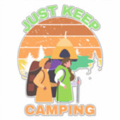 STICKER CONTINUER LE CAMPING (Devant)